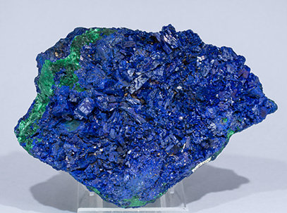 Azurite with Malachite. Front