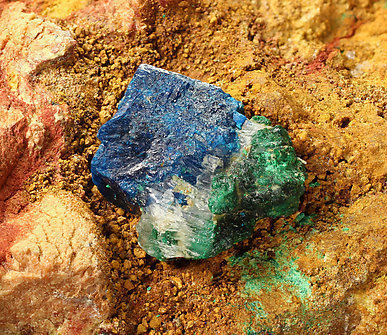 Boleite with Atacamite-Paratacamite. 