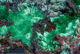 Copper with Malachite. 