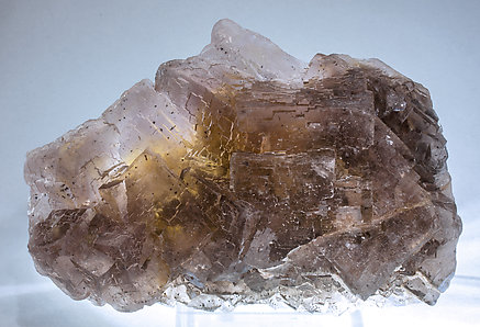 Fluorite with Baryte. Light behind