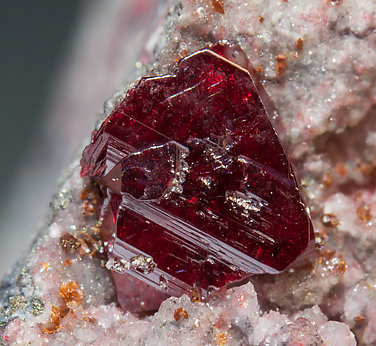 Cinnabar with Quartz. 