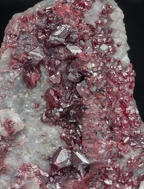 Cinnabar with Quarz and Dolomite. 