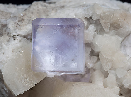 Fluorite with Calcite. 