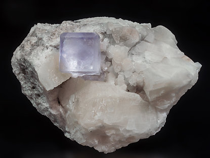 Fluorite with Calcite. 