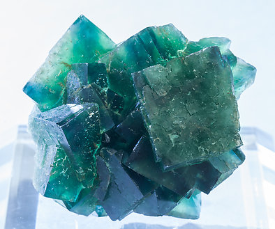 Fluorite. Light behind