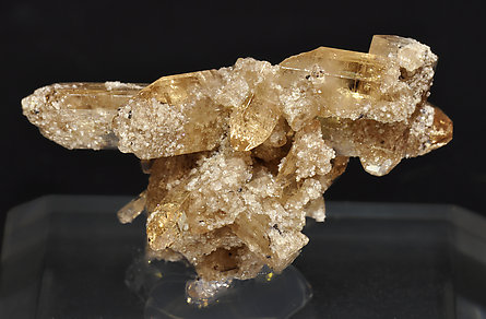 Topaz with Bixbyite. Rear