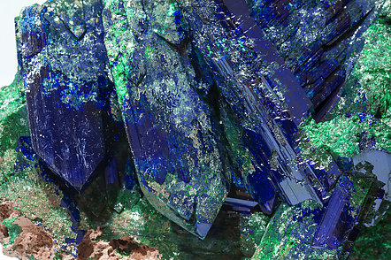 Azurite with Malachite. 