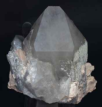 Quartz (variety smoky) with Microcline. Rear