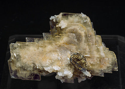 Baryte with Quartz and Pyrite. Rear