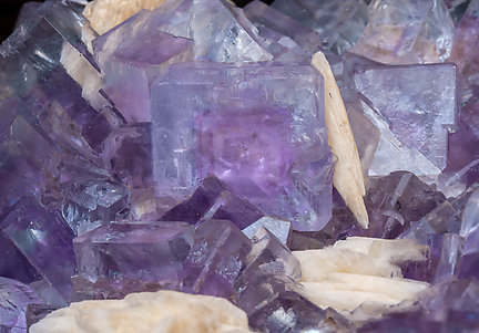 Fluorite with Baryte. 