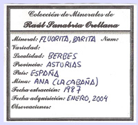 Fluorite with Baryte