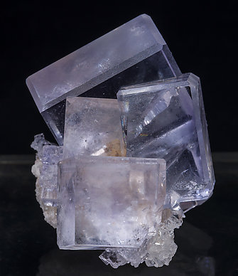 Fluorite with Quartz. Side