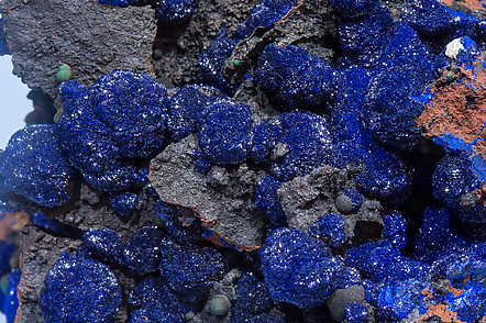 Azurite with Malachite. 