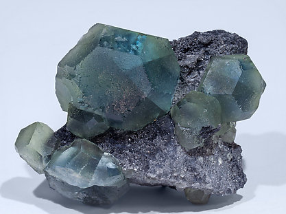 Fluorite with Quartz. Front