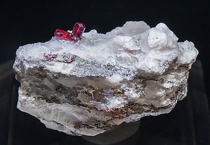 Proustite on Calcite. 