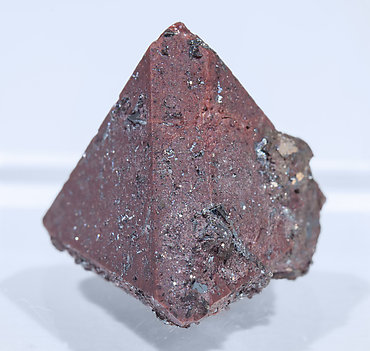 Zunyite with Hematite. Rear