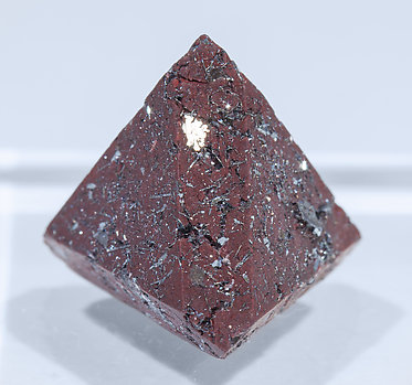 Zunyite with Hematite. Rear