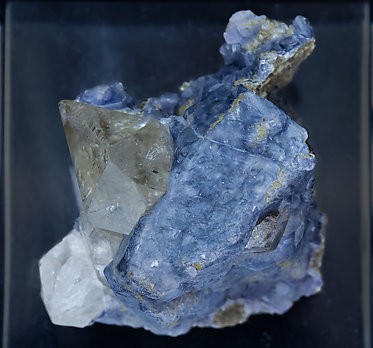Fluorite with Ferberite, Quartz, Muscovite and Chlorite. Top