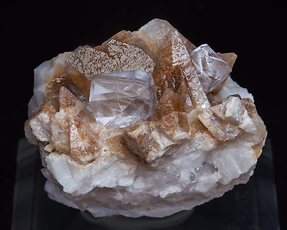 Fluorite with Calcite. 