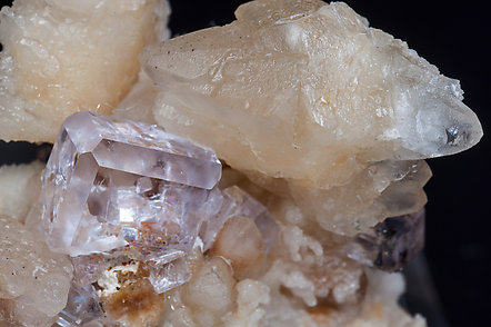 Fluorite with Calcite. 