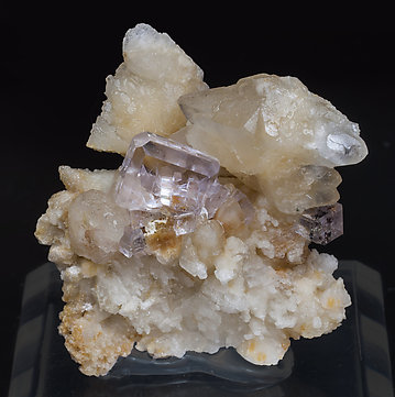 Fluorite with Calcite. 