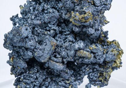 Acanthite (Se-bearing) with Pyrite. 