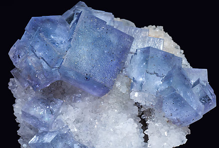 Fluorite with Quartz. 