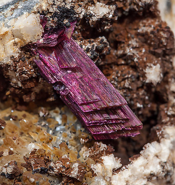 Erythrite with Calcite. 
