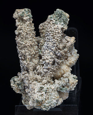 Calcite (variety kanonenspat) with Chlorite and Prehnite. Front