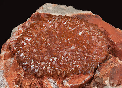 Quartz (variety jacinto de compostela) on Gypsum. 