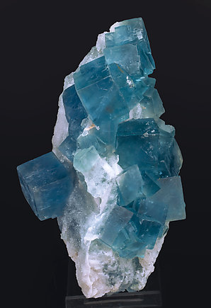 Fluorite with Quartz. Front