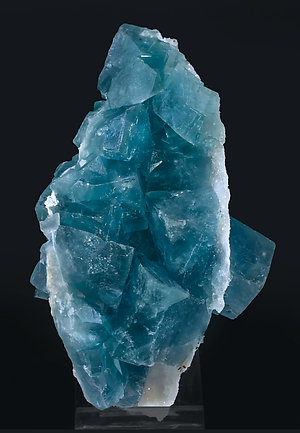 Fluorite with Quartz. Rear