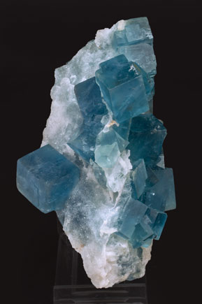 Fluorite with Quartz. Side