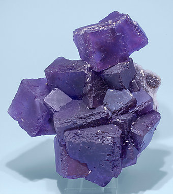 Fluorite with Quartz. Front