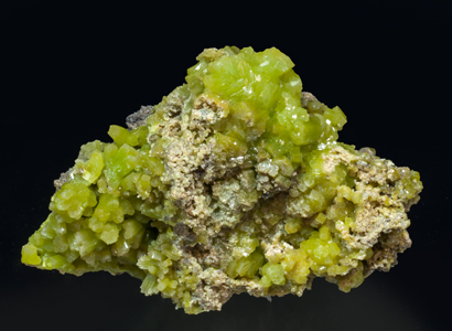 Pyromorphite with Baryte. 