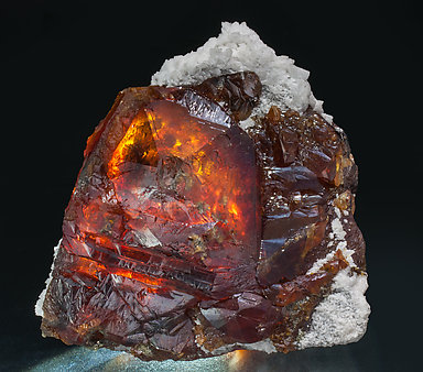 Sphalerite with Dolomite. Light behind