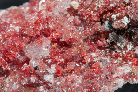 Cinnabar with Quartz and Calcite. 