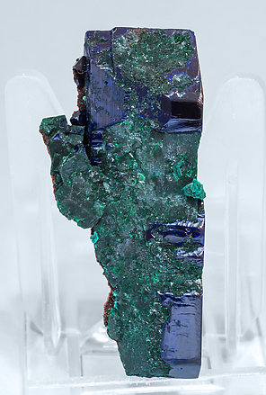 Azurite with Malachite. Front