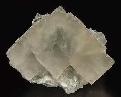 Fluorite with Quartz. Front