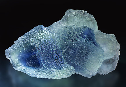 Fluorite. Light behind