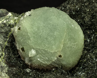 Prehnite with Epidote and Ferro-actinolite. 