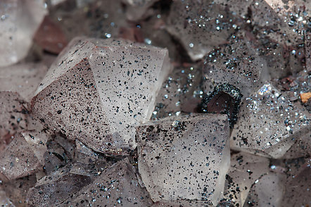 Quartz with Hematite and Dolomite. 