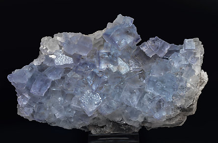 Fluorite with Quartz. Front