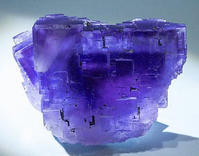 Fluorite. Light behind