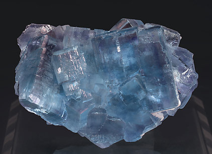 Fluorite with Quartz. Front