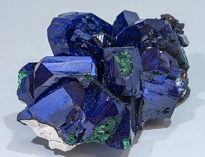 Azurite with Malachite. Side