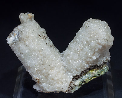 Calcite (variety kanonenspat) with Quartz and Epidote. Rear