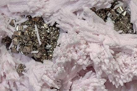 Calcite with Pyrite. 