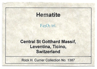 Hematite (variety iron rose)