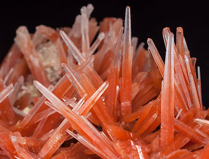 Quartz (variety red quartz) with Quartz. 